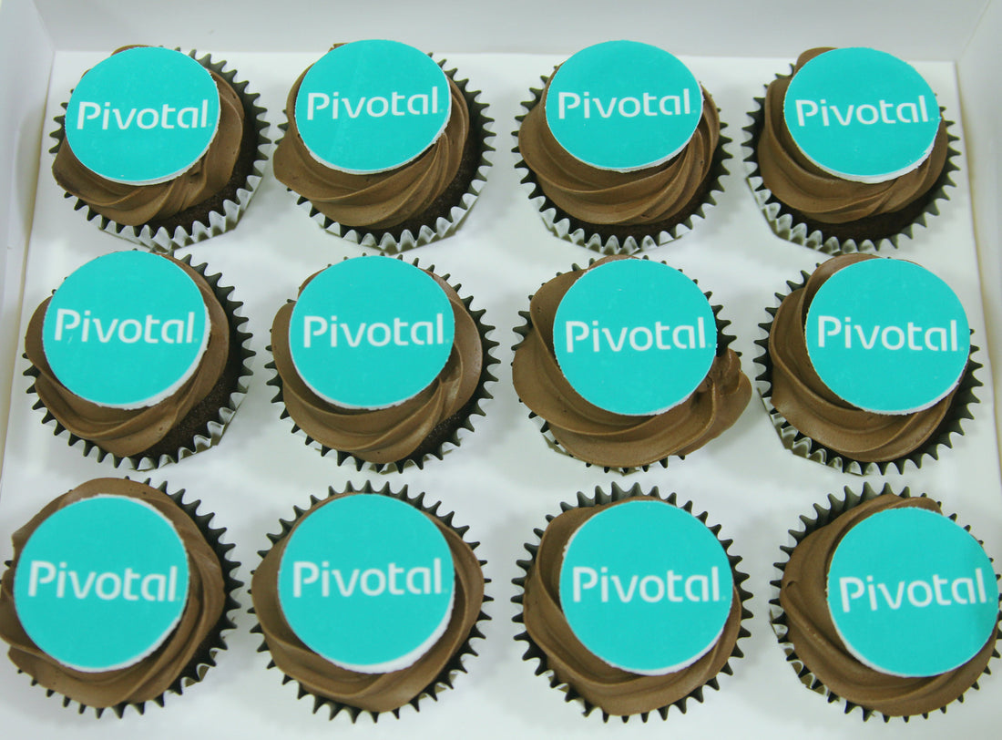 chocolate image print cupcakes