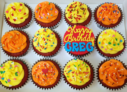 Birthday Cupcakes (Box of 12)