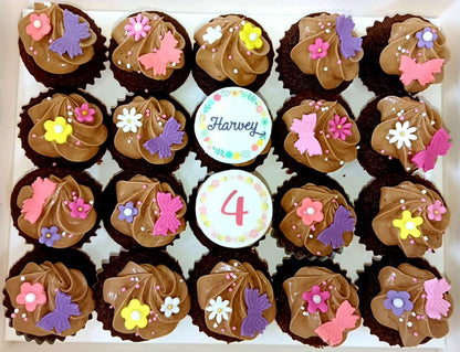 Floral Mini Cupcakes (Box of 20)