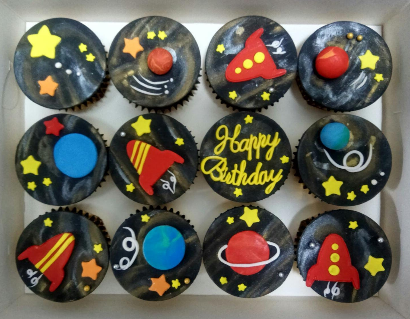 Galaxy Cupcakes (Box of 12) - Cuppacakes - Singapore's Very Own Cupcakes Shop