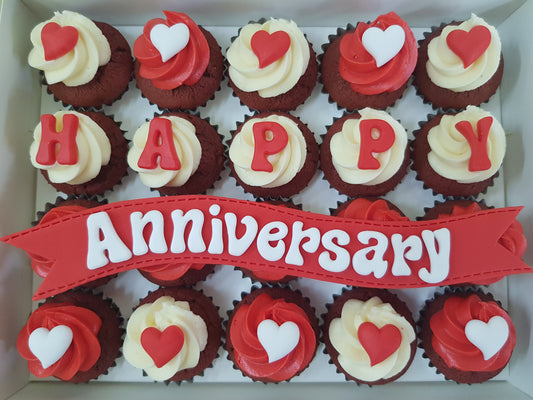 Anniversary Mini Cupcakes (Box of 20)