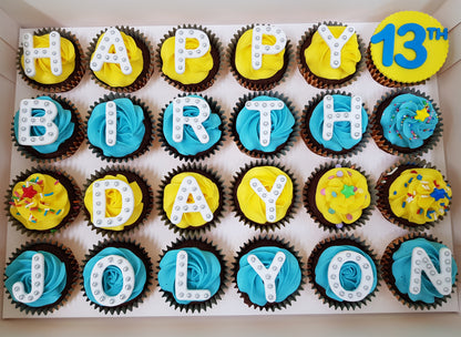 Alphabet Cupcakes (Box of 12)