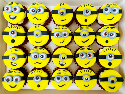 Minion Mini Cupcakes (Box of 20)