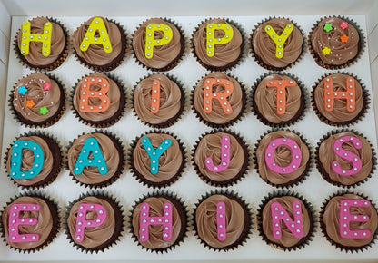 Alphabet Cupcakes (Box of 12)