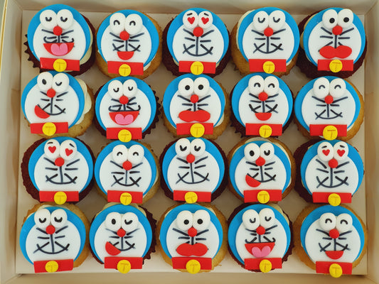 Doraemon Mini Cupcakes (Box of 20)